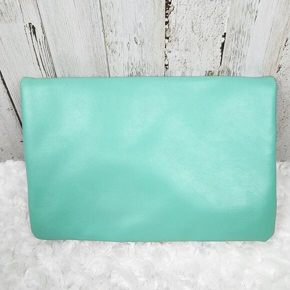 Rachel Pally FABFITFUN Reversible Tropical Floral Green Clutch Bag - Picture 2 of 8